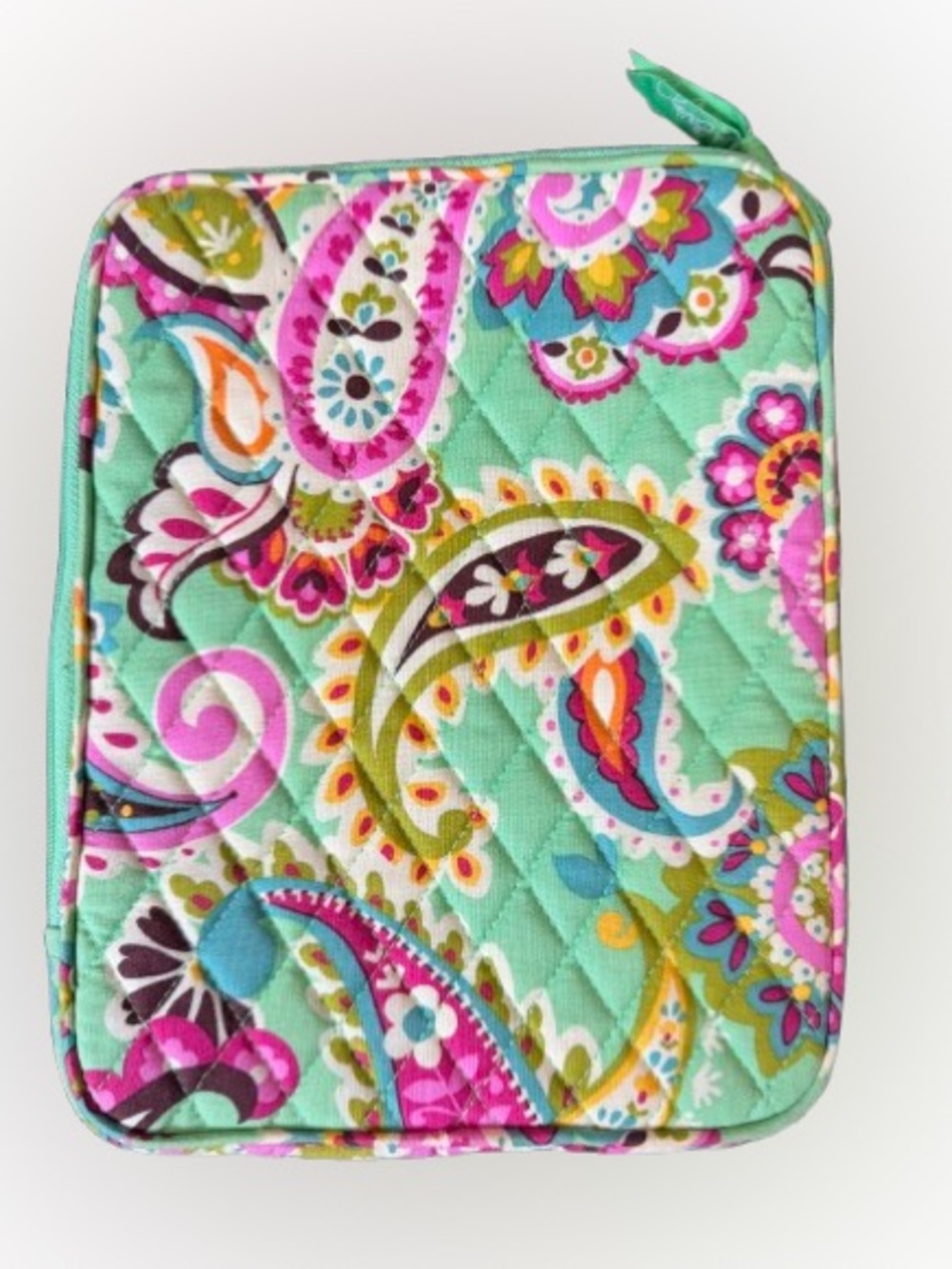 Vera Bradley Tutti Frutti Quilted Tablet Sleeve iPad Case Zip Organizer
